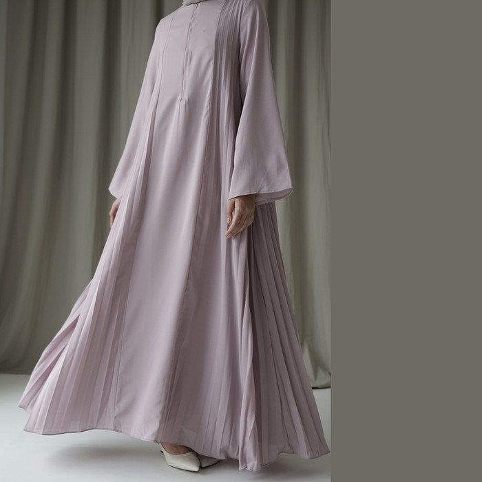 Asvari by Aska Label - Gamis wanita plisket