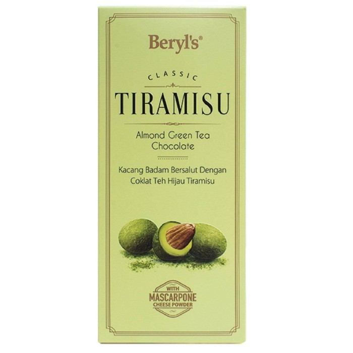 

Beryls Tiramisu Almond Chocolate Box Milk White Green Tea Chocolate