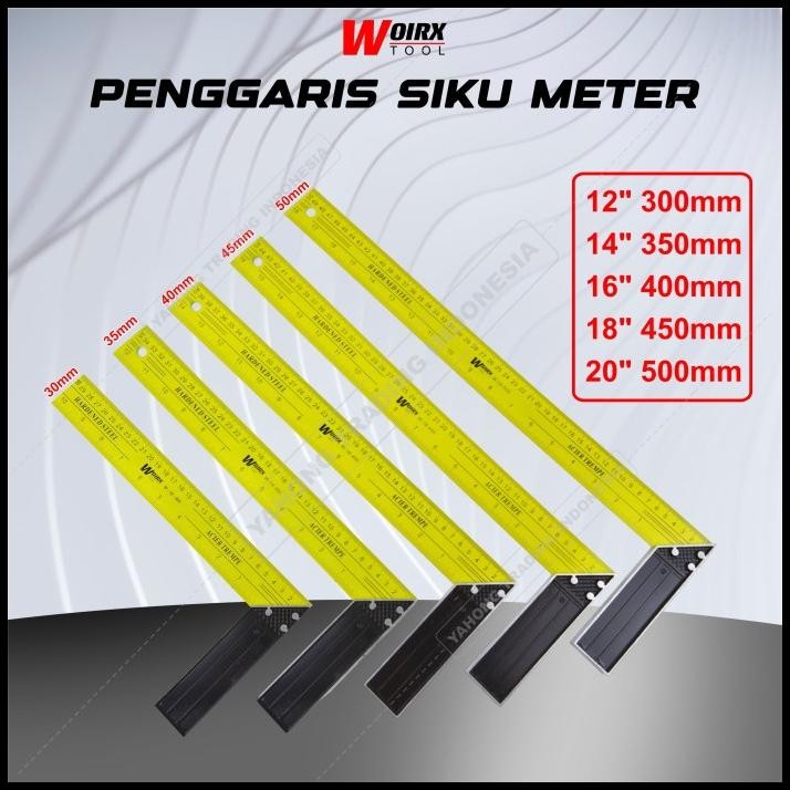 

Penggaris Siku Tukang 12" 14" 16" 18" 20