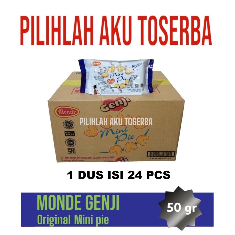 

Biskuit Monde GENJI MINI PIE ORIGINAL - ( HARGA 1 DUS ISI 24 Pcs )