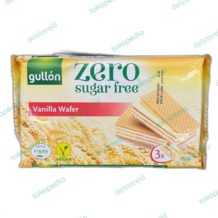 

Gullon zero sugar free vanilla wafer 180 gr