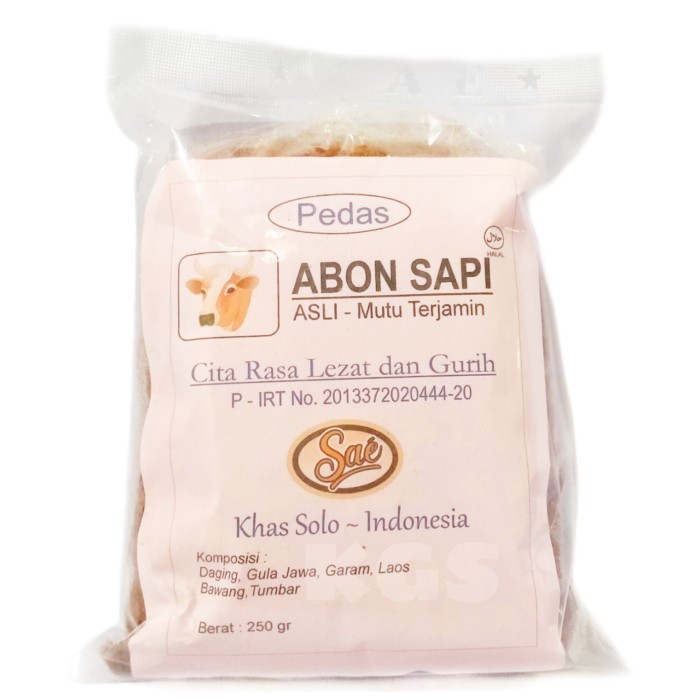 

ABON SAPI PEDAS/SAE/250 Gr / KHAS SOLO