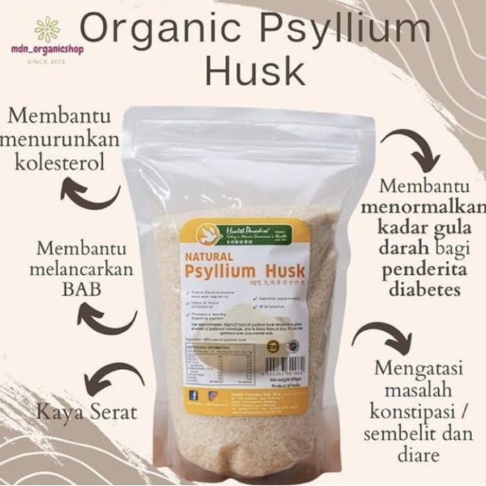 

Natural Psyllium Husk 250g