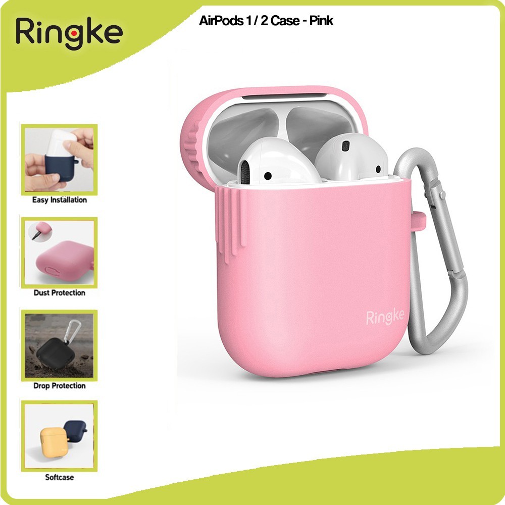 Ringke AirPods 1 / 2 Case Pink Softcase Premium TPU