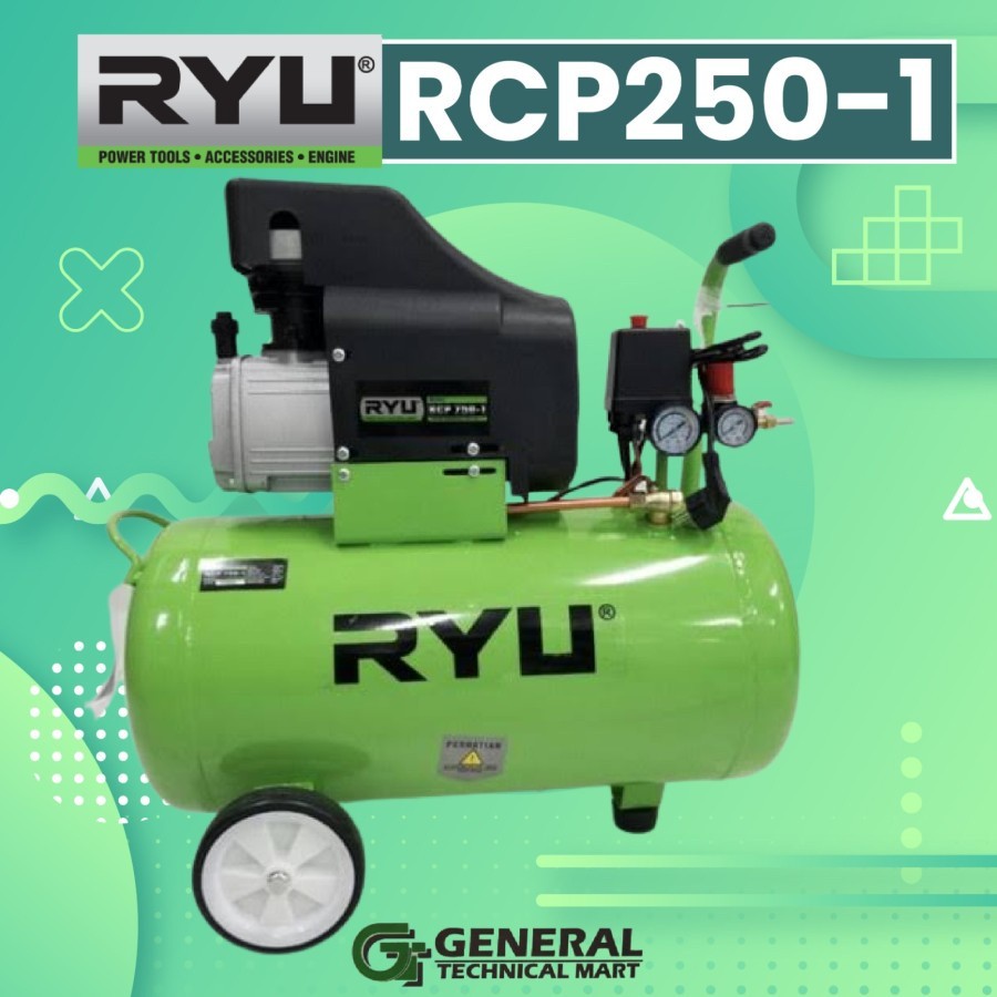 Kompresor RYU 2.5 HP 50 Liter RCP 250-1 RYU / Ait Compressor 2.5HP Ryu