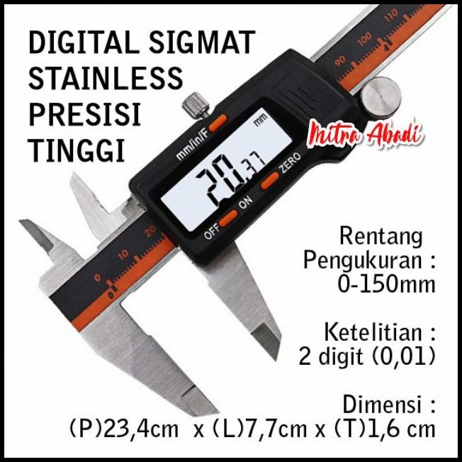 

Jangka Sorong / Digital Sigmat PREMIUM Presisi Tinggi STAINLESS STEEL