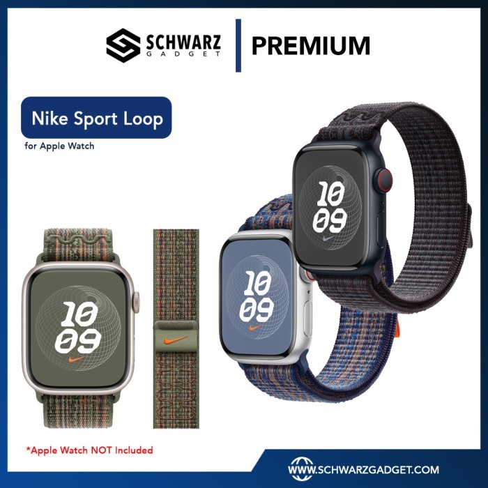 N*KE Sport Loop Apple Watch Ultra (49mm) 9/8/7 (45mm/41mm) 6/5/4/SE (44mm/40mm) Premium Clone Tali