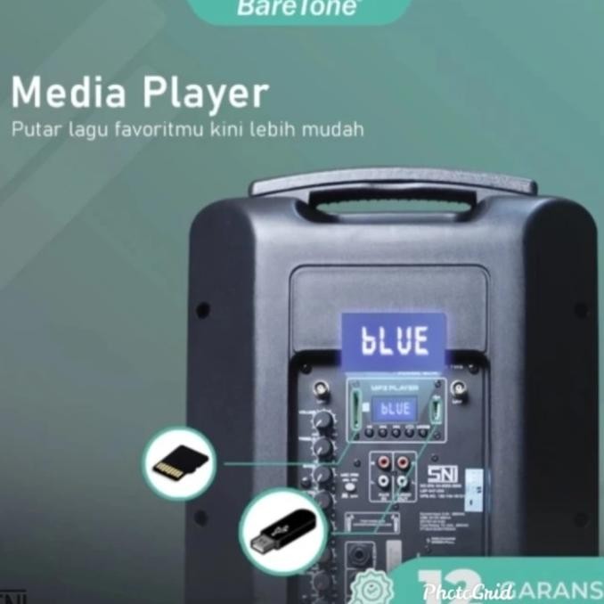 Promo Speaker Aktif Baretone Wireless Bluetooth Max 10 He Speaker Meeting Portable Karoke Garansi Re