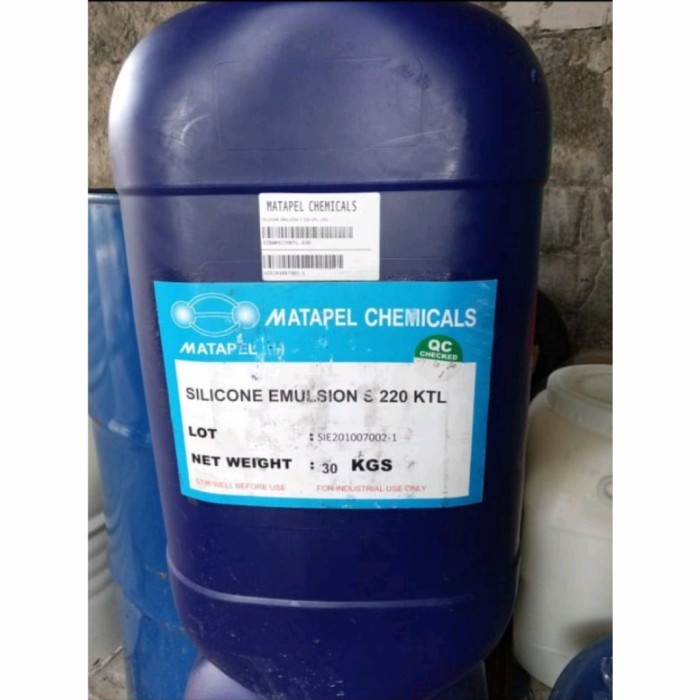 SILIKON EMULSI KONSENTRAT/SILICONE EMULSI 220 KTL 30KG ORI MATAPEL