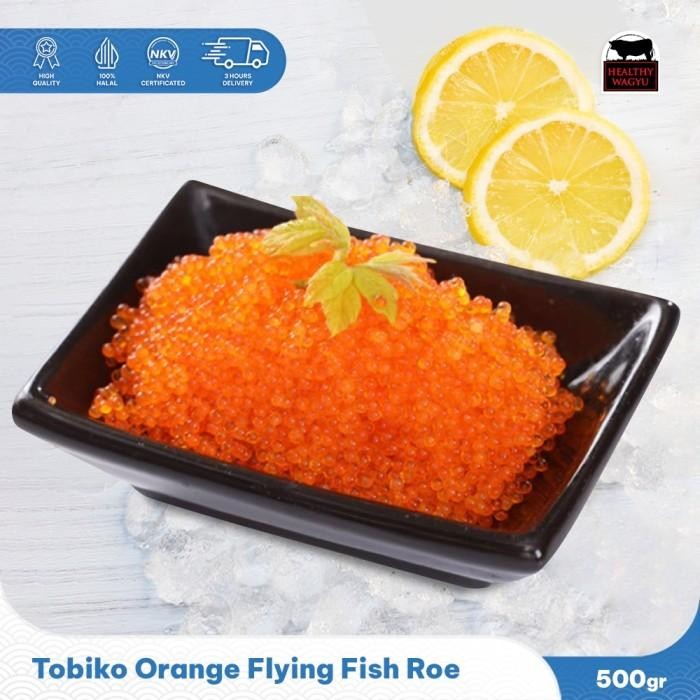 

Tobiko Orange / Telur Ikan 500 Gram Terbaru 100 % Original