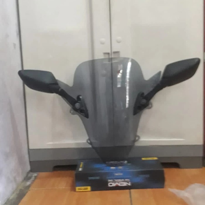 visor/windshield plus spion variasi pcx 160