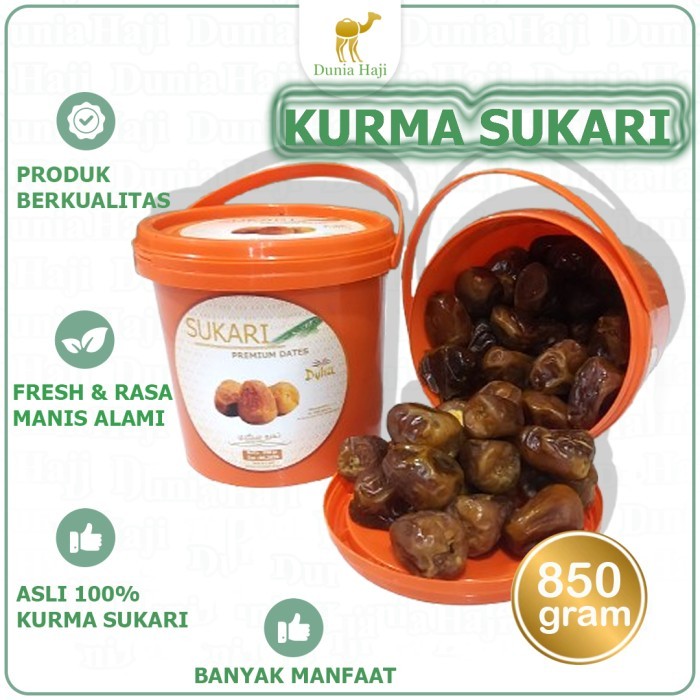 

Kurma Sukari Ember Al-Qossim 850GR Basah Premium Saudi Dates Al QASSIM