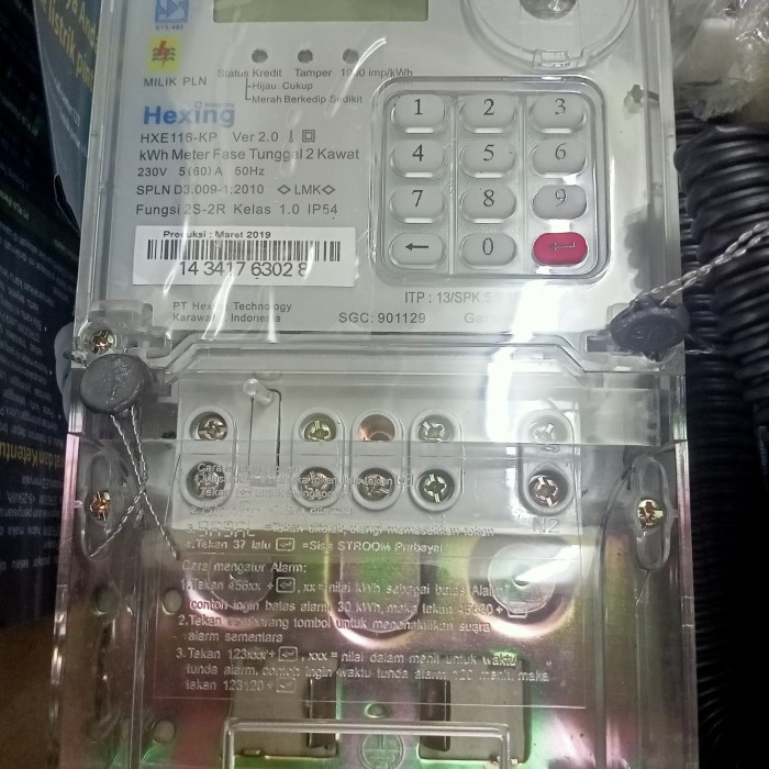 TERBARU kWh prabayar hexing 5/40 HOT SALE