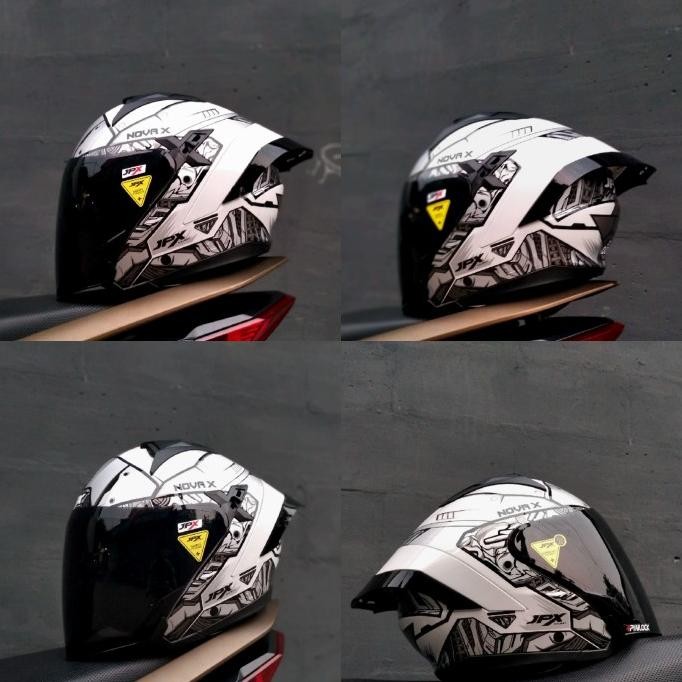 Terlaris Helm Jpx Nova X N2 Ultrabots Doble Visor Paket Spoiler