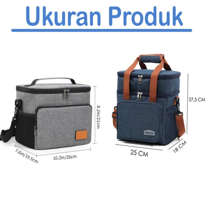 Cooler Bag Tempat bekal Lunch Box Bag Tas dingin Tas Es Krim