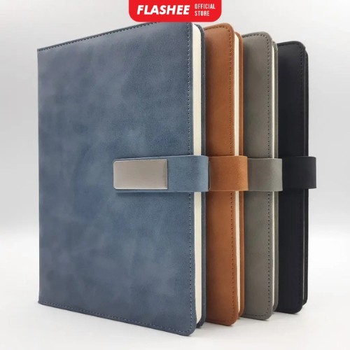 

Flashee Buku Catatan Harian Notebook Diary A5 Penutup Magnet 100 Lembar Buku Rencana Kerja