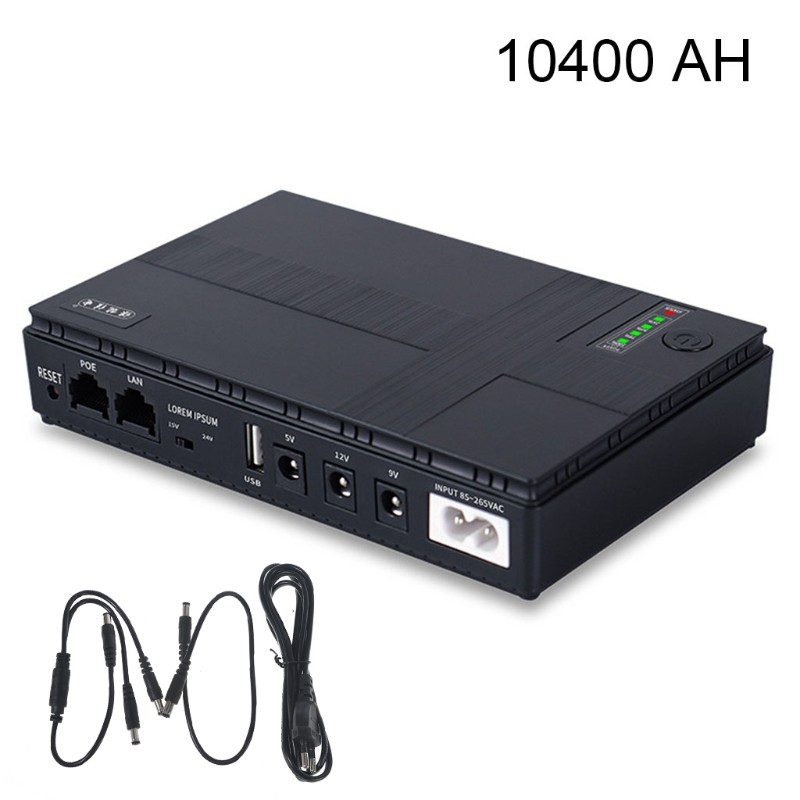 Mini Portab UPS 5V, 9V, 12V Uninterruptib Power Supply