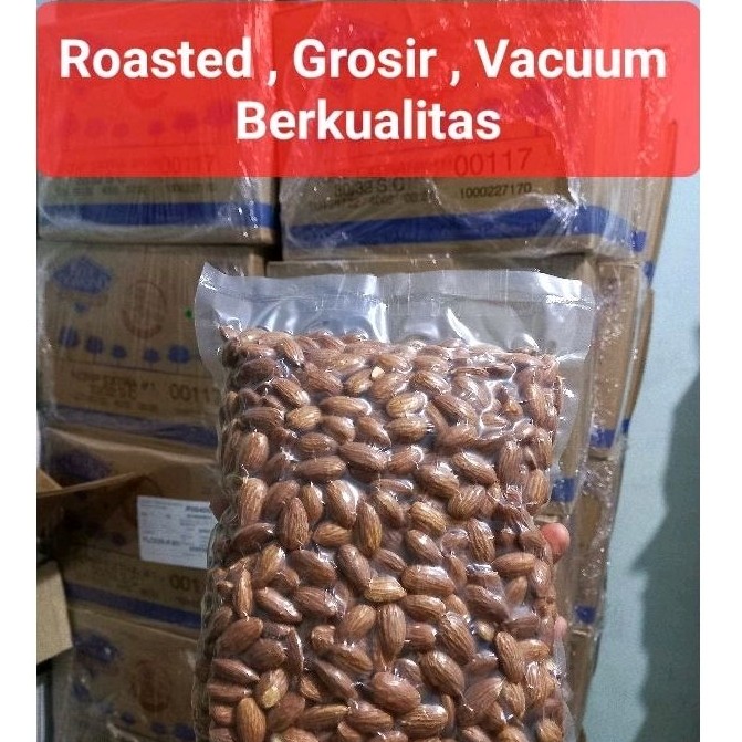 

Almond Panggang 1 kg Kacang Almond roasted / Premium kulitas dan fresh