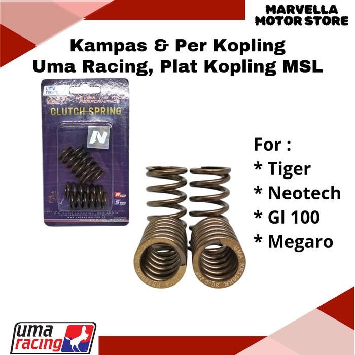 Kampas & Per Kopling Uma Racing + Plat Kopling Msl Tiger Neotech Gl100 Cb Terbaru 100 % Original