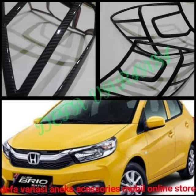 Garnish /List Lampu Belakang All New Brio Carbon