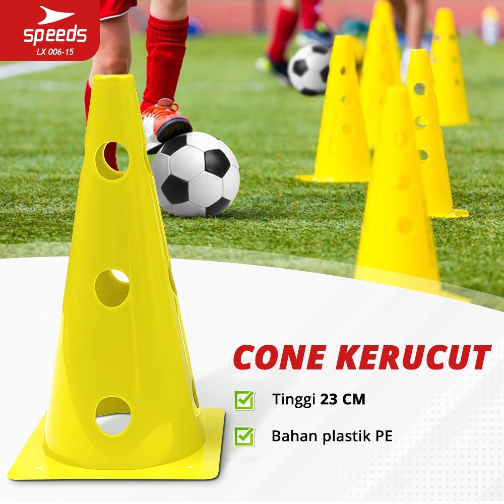 SPEEDS Cone Sepak Bola Kerucut Kun Futsal 23cm 006-15