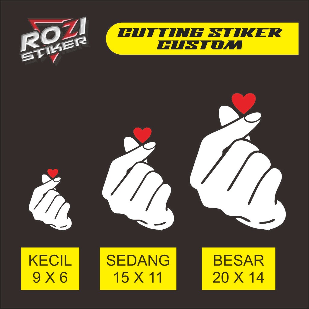 

STIKER CUTTING FINGER LOVE KOREA