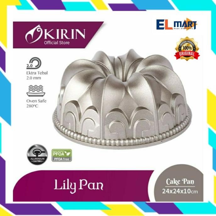 Loyang Kue Anti Lengket KIRIN Premium Lily Cake Pan Bukan Signora
