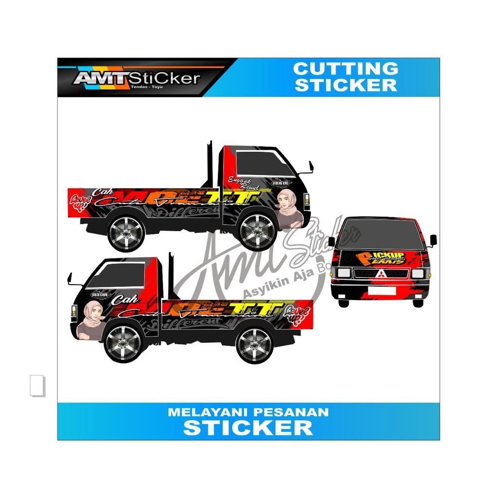 [Terlaris] Stiker Decal/Cutting Full Body Mobil L300 Stiker Body Bak Stiker Body Cabin