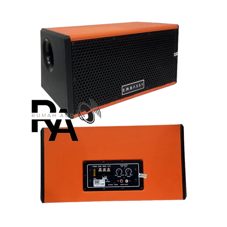 SUBWOOFER AKTIF 5 Inch DOUBLE WOOFER EMBASSY TROY SPEAKER MOBIL