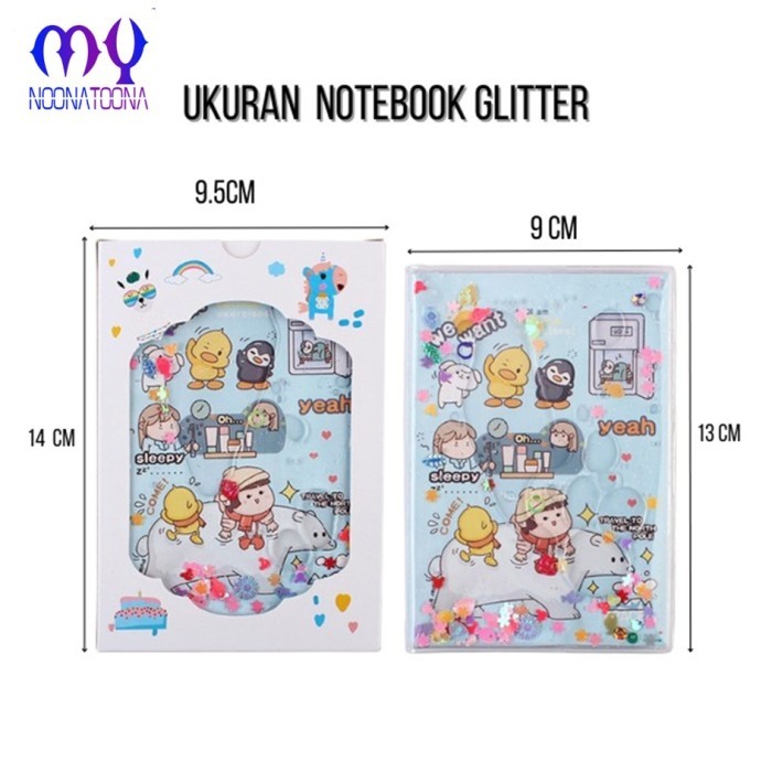 

Notebook Glitter Motif Kartun Buku Tulis Catatan Anak Buku Diary Unik