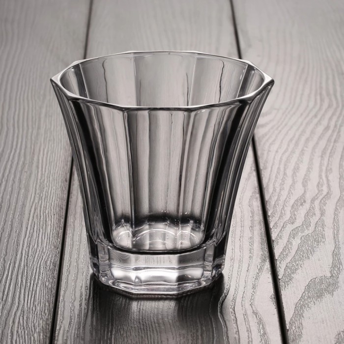 READY GELAS KACA MOTIF UNIK WINE SHOT SLOKI GLASS SERBAGUNA 300 ML