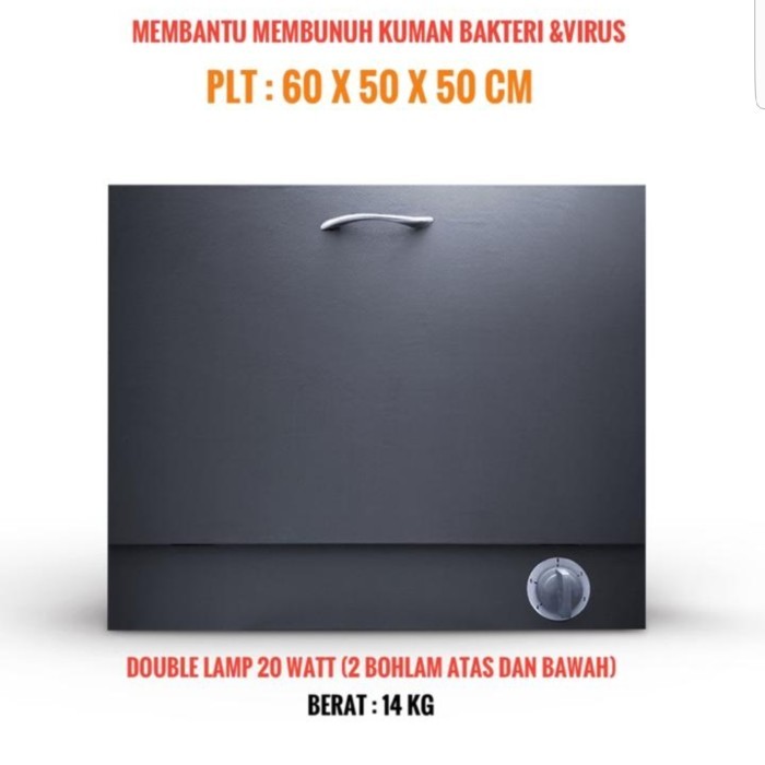 UV sterilizer box besar Ukuran 60 x 50 x 50 Cm