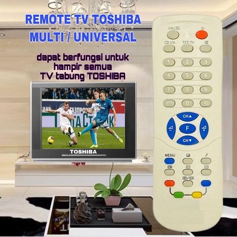 `````````] Remot Toshiba Universal / Remote TV Tabung Toshiba Multifungsi RM-126B