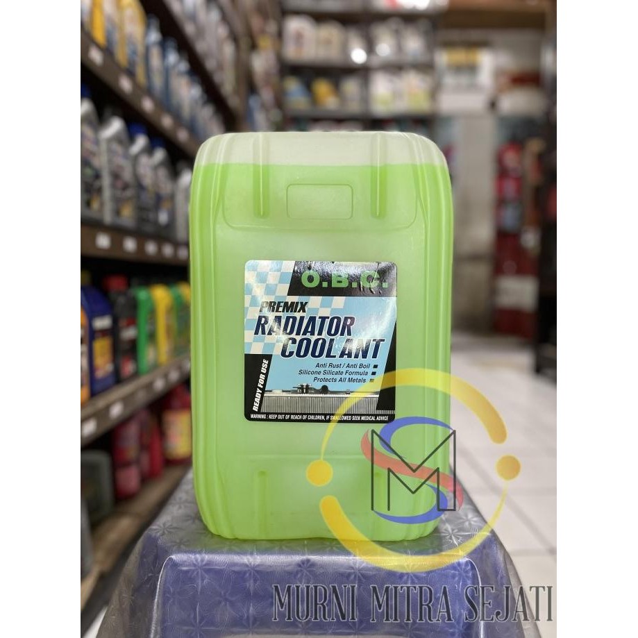 OBC Cairan Air Radiator Coolant O.B.C Merah & Hijau Pail Jerigen 20 L