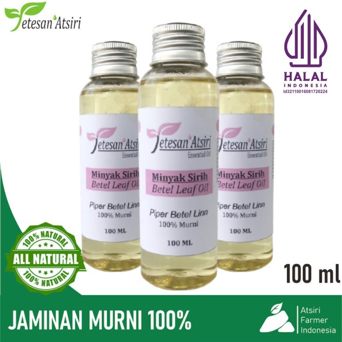 100ml minyak atsiri daun sirih murni betel leaf pure essential oil