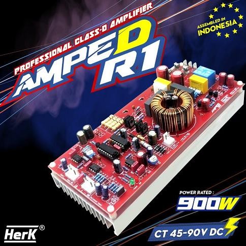 .........] Kit Power Amplifier AMPED R1 R-1 In CT45-90V 900WATT HerK Class-D 900W