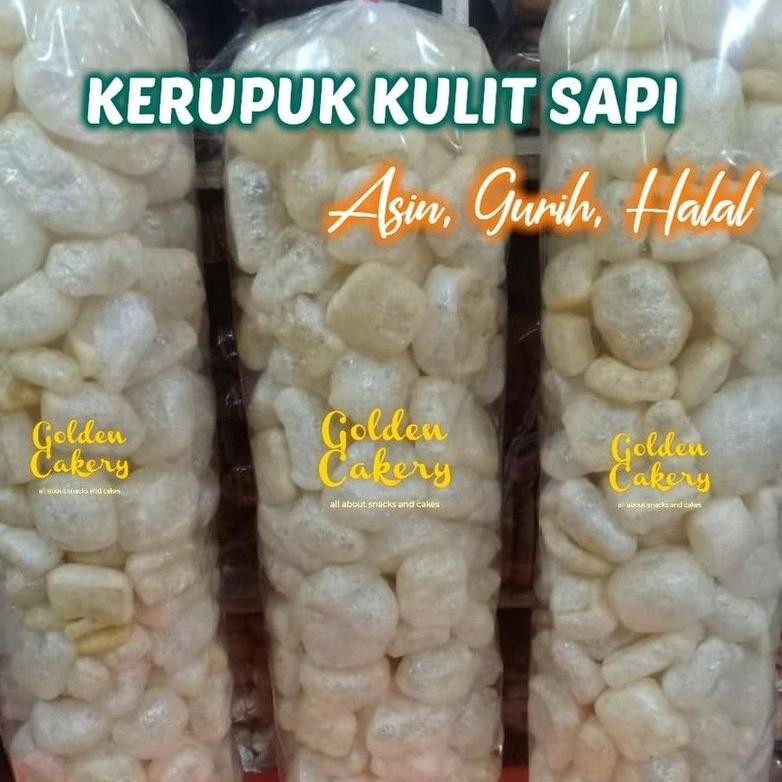 

Kerupuk KULIT PREMIUM /DOROKDOK /JANGEK Sapi Halal - 235 GRAM