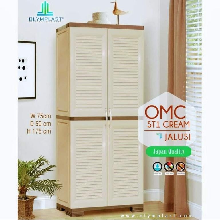 lemari plastik gantung Olymplast OMC ST 1 JALUSI