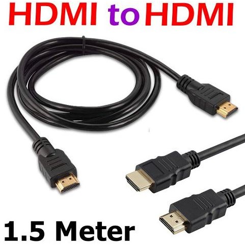 ] Kabel HDMI @1.5M HDMI to HDMI Murah 1.5Meter Untuk Cctv Pc Dvr Monitor