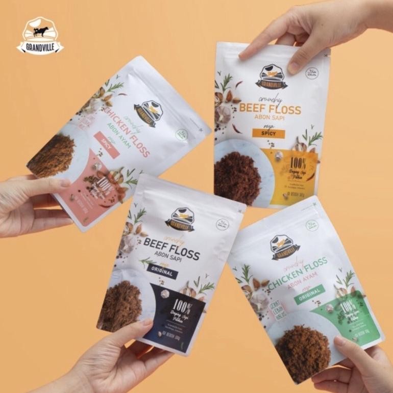 

GRANDVILLE ABON SAPI AYAM IKAN 100 GR | Grandville Crunchy Beef Chicken Floss 100 gr