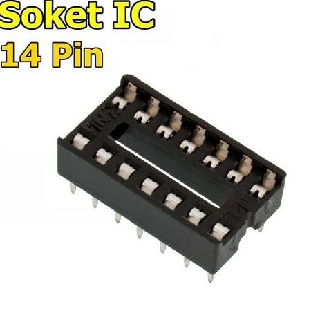 Buruan beli] Soket Socket IC 14 Pin 14P 2x7 DIP 14 Kaki Dudukan IC Standar