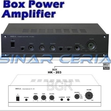hanya disini] Box Power Amplifier HK-203 BOX BELL HK 203 Box Amply HK203