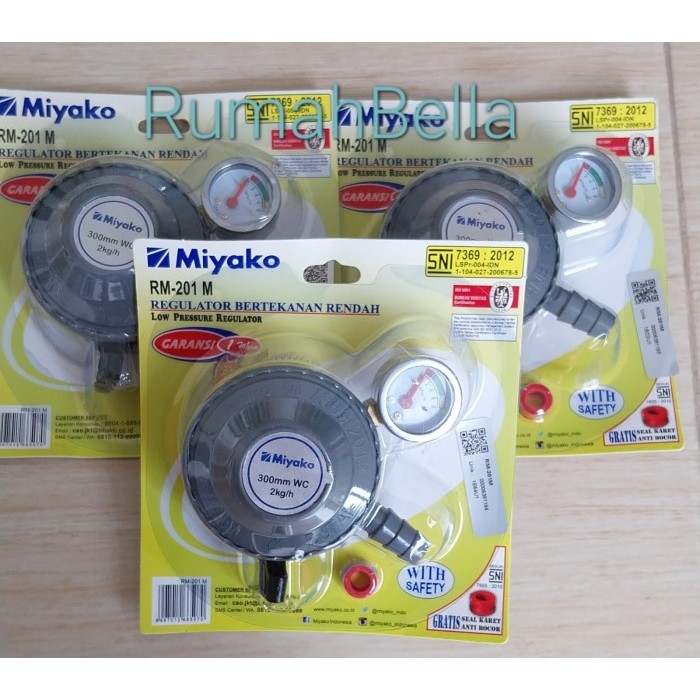 Kepala Regulator MIYAKO / Regulator Gas + Meteran Miyako