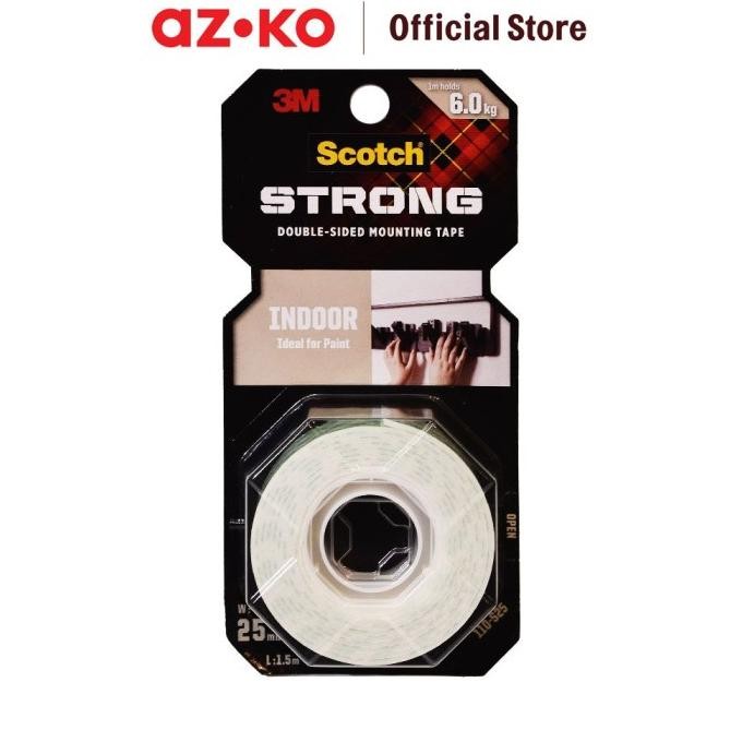 

AZKO 3m Double Tape Scotch Foam Mounting Tape 25x1.5 Mtr
