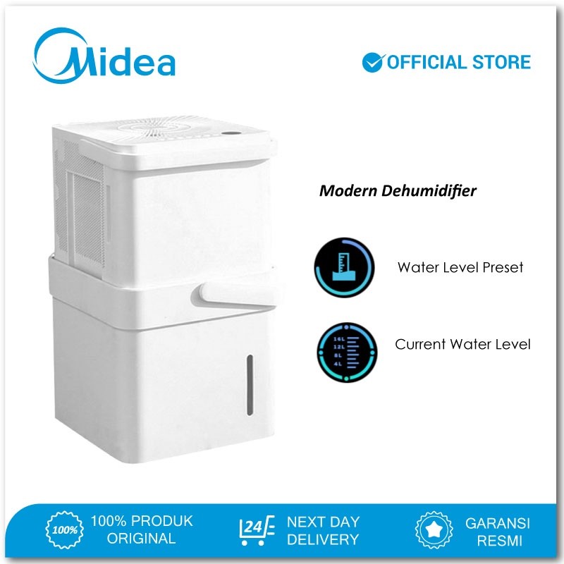 Midea Rubik's Cube Dehumidifier MDDM-20DEN7 - Pengering ruangan, pengering udara