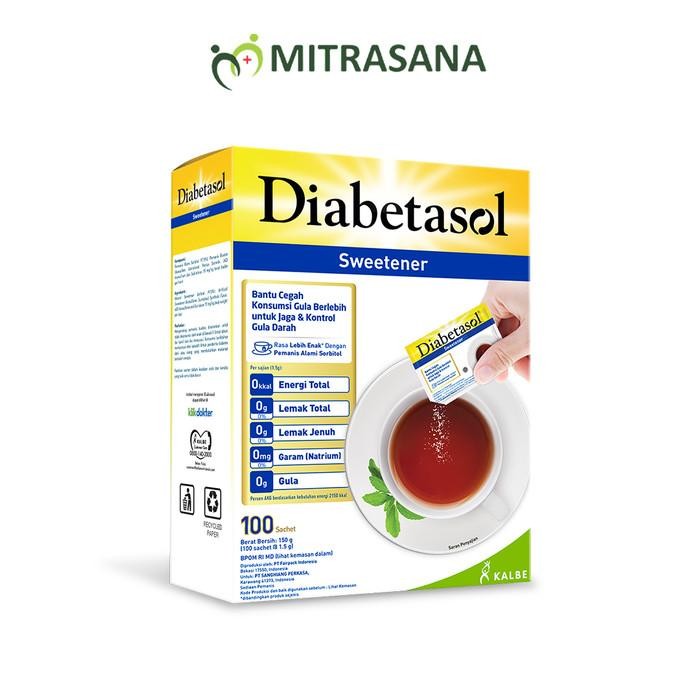 

Diabetasol Zero Calorie Sweetener Isi 100'S X 1 G New 100 % Original
