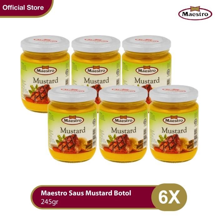 

Maestro Saus Mustard Botol 245G - Isi 6 Terlaris 100 % Original