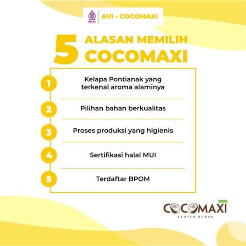 Cocomaxi - Santan Bubuk Renceng 25Gr - 25Pcs Free Aloebest Orange Terbaru 100 % Original