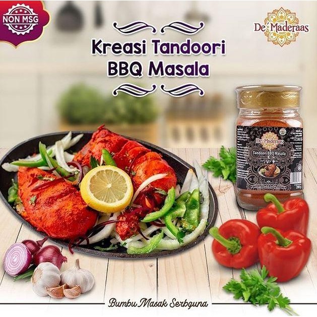 

De Maderaas Bbq Tandoori Masala / Bumbu Kari / Bubuk Kari 375 Gram Termurah 100 % Original
