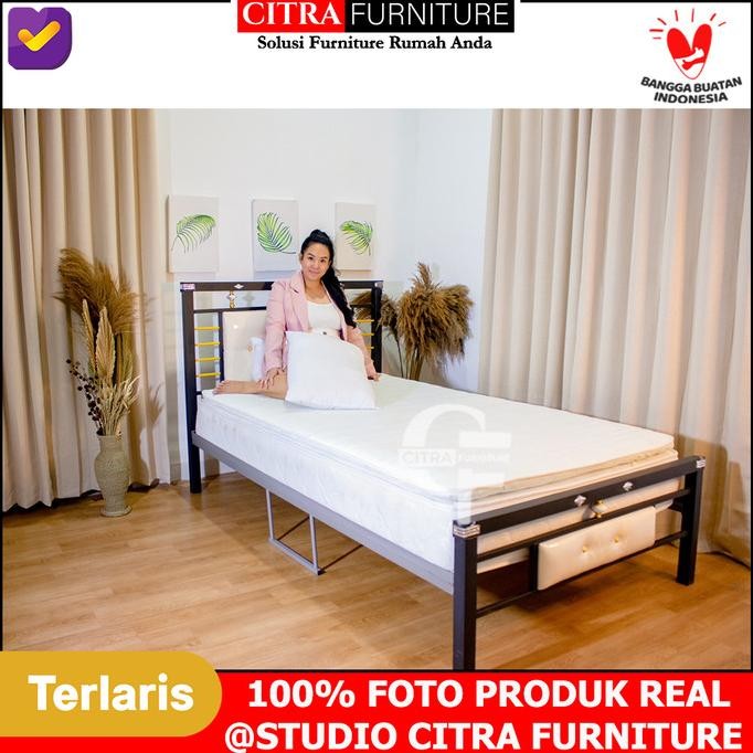 Murah Ranjang Besi Minimalis 120X200